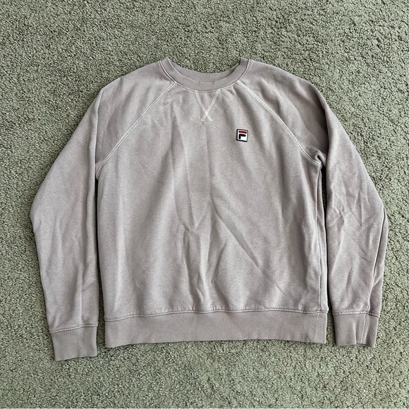 Fila Sweatshirt Womens Size S Light Mauve Crewneck Pullover - Picture 1 of 13